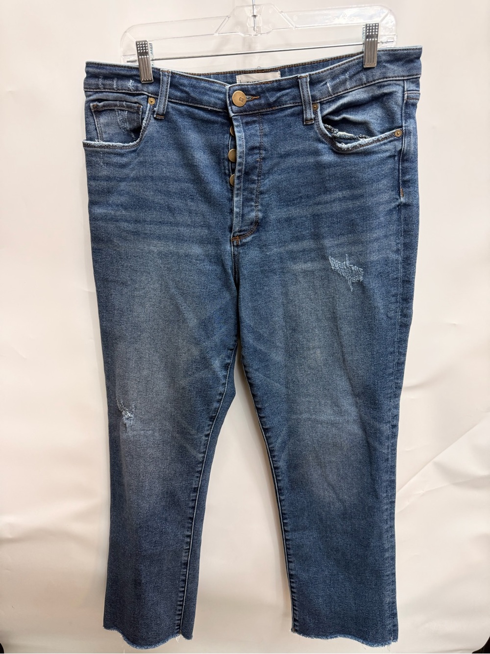 Classic Mid-Wash Button-Fly Jeans women’s size 32